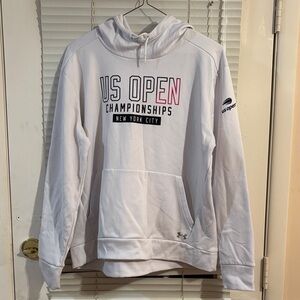 Men’s U.S Open Championships White Hoodie Sweatshirt Long Sleeve Size XL